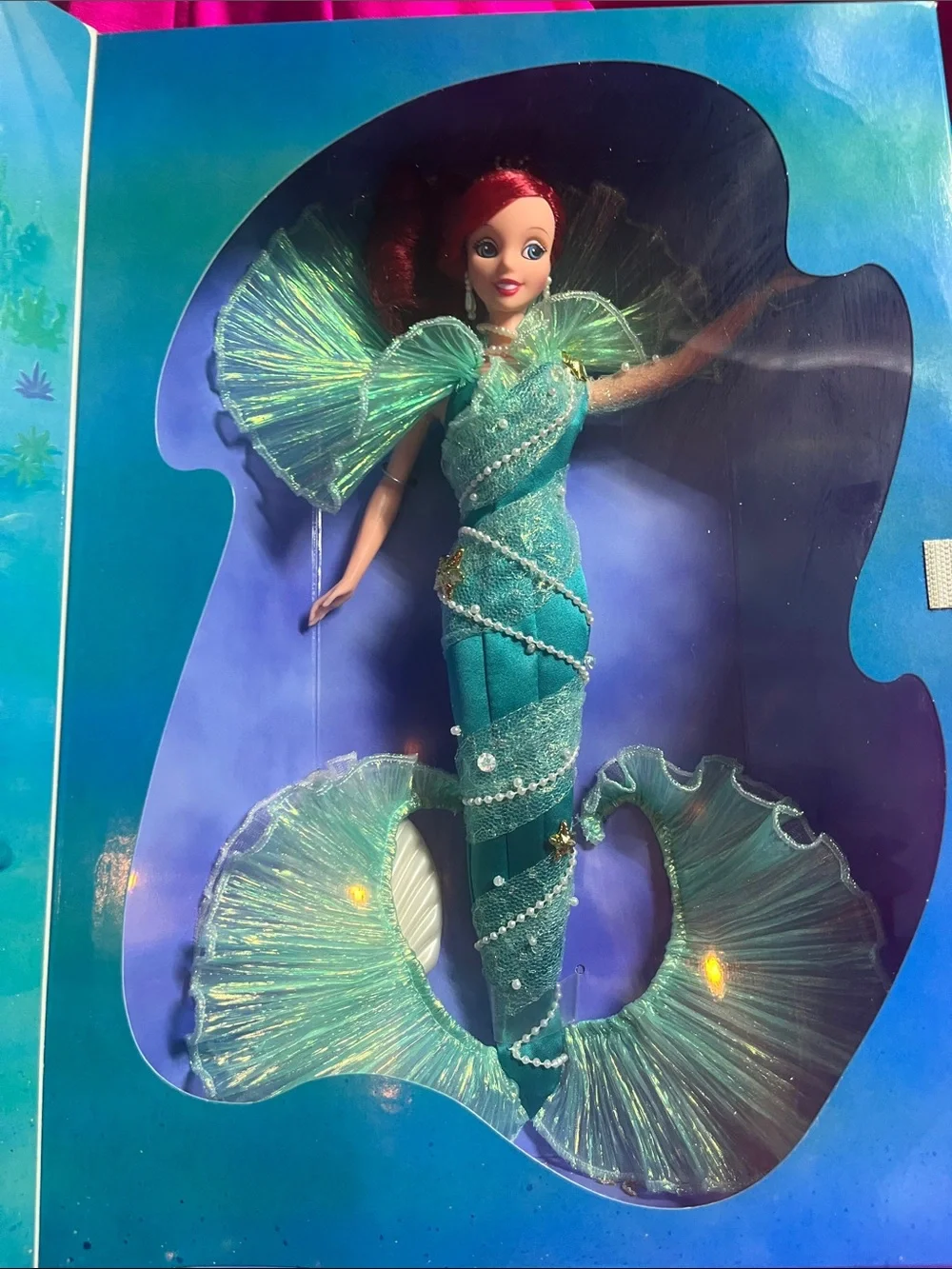 NRFB 1997 Mattel Disney The Little Mermaid Aqua Fantasy Ariel Mermaid Doll